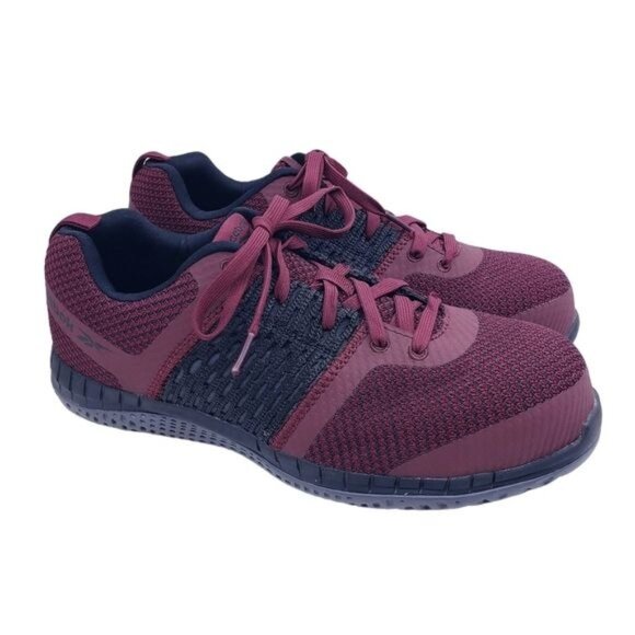 Reebok Composite Toe Work ULTK Lace Up Shoes Women's Size 11.5 Red & Black - Picture 1 of 13